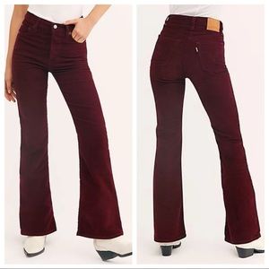 Levi's Women's High Rise Jeans - Burgundy